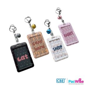 Card Holder/CBE 3344/Flip Design with Frosted Surface/Pemegang Kad Rekaan Balik Dengan Permukaan Frosted/Name Badge/ID Card Holder