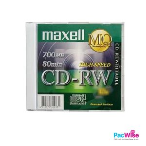 Maxell CD-RW 700MB/CD-RW/CD Kosong/Computer Accessories (With Slim Casing)